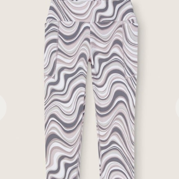 NWT Pink Seamless High Waist Full Length Tight - Whisper Grey Marble - Picture 3 of 12